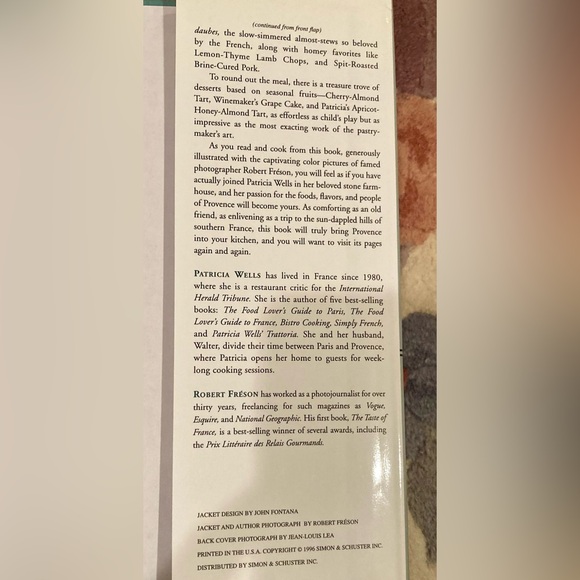 “Patricia Wells at Home in Provence” Cookbook - Picture 3 of 4